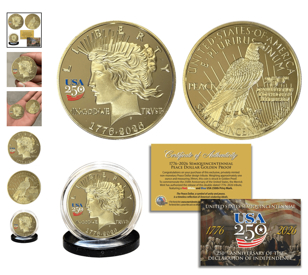 America 250 Golden Coin